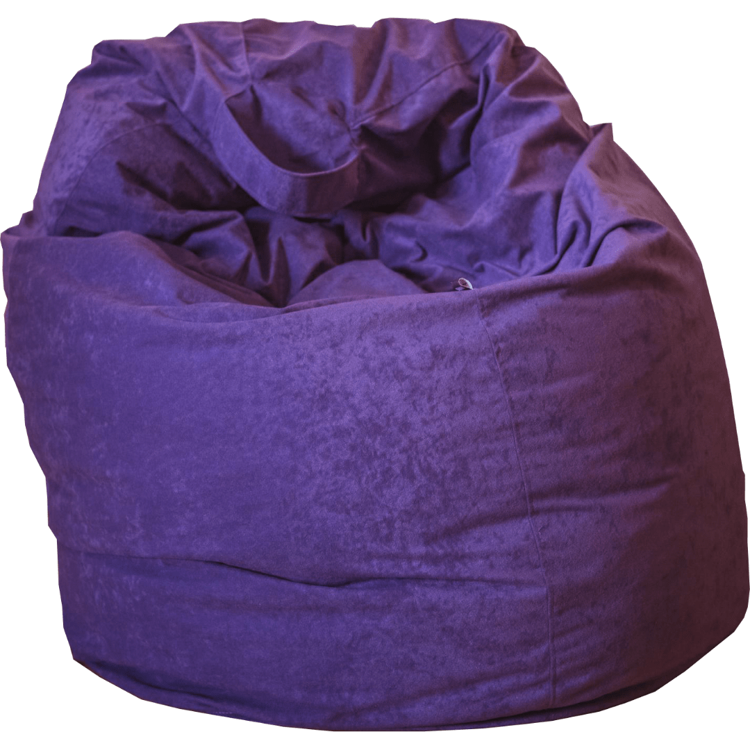 Purple bean bag.