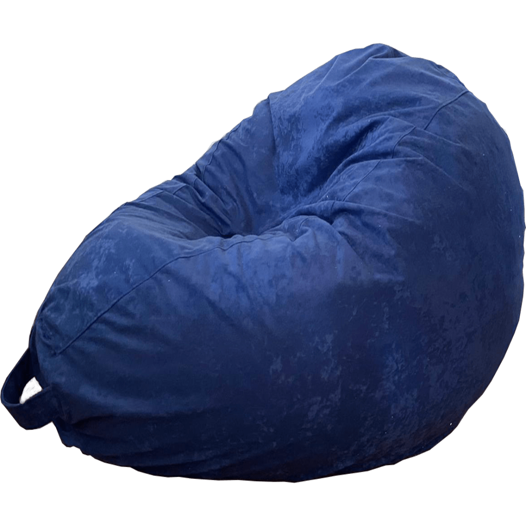 Blue bean bag.