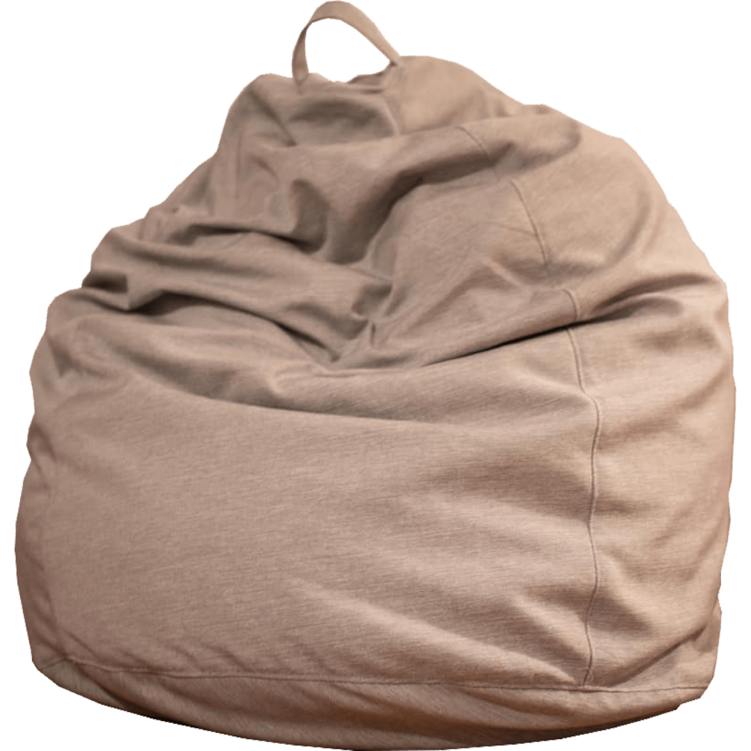 Gray tone bean bag.