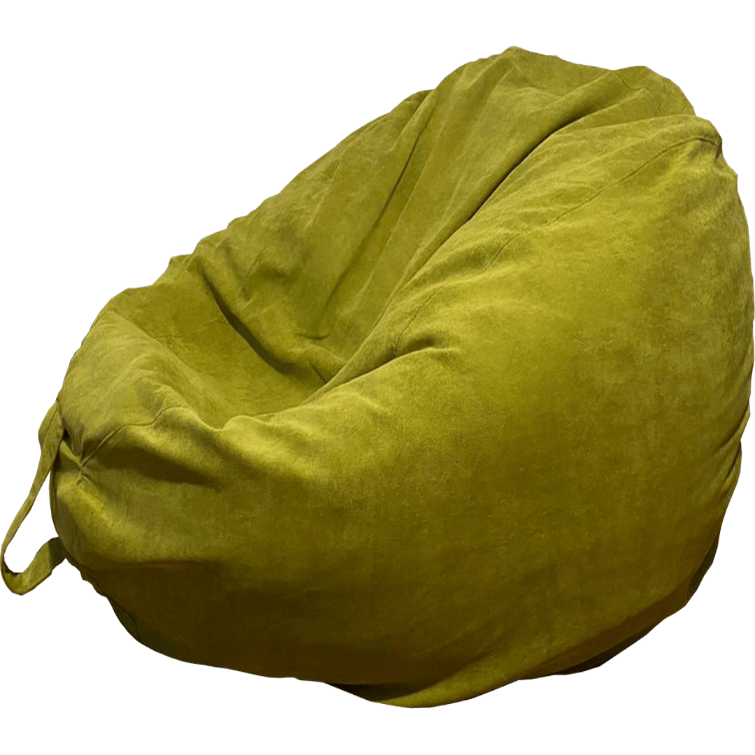 Greenish bean bag.